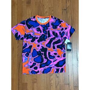 Fabletics 24-7 Tee Multicolored Abstract Pattern Men’s Size Large-‎ NWT